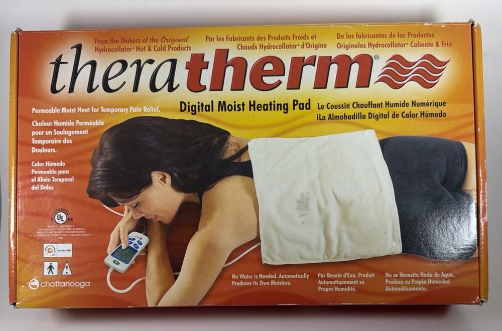 TheraTherm Digital Electric Moist Heating Pad - 14”x14” - New